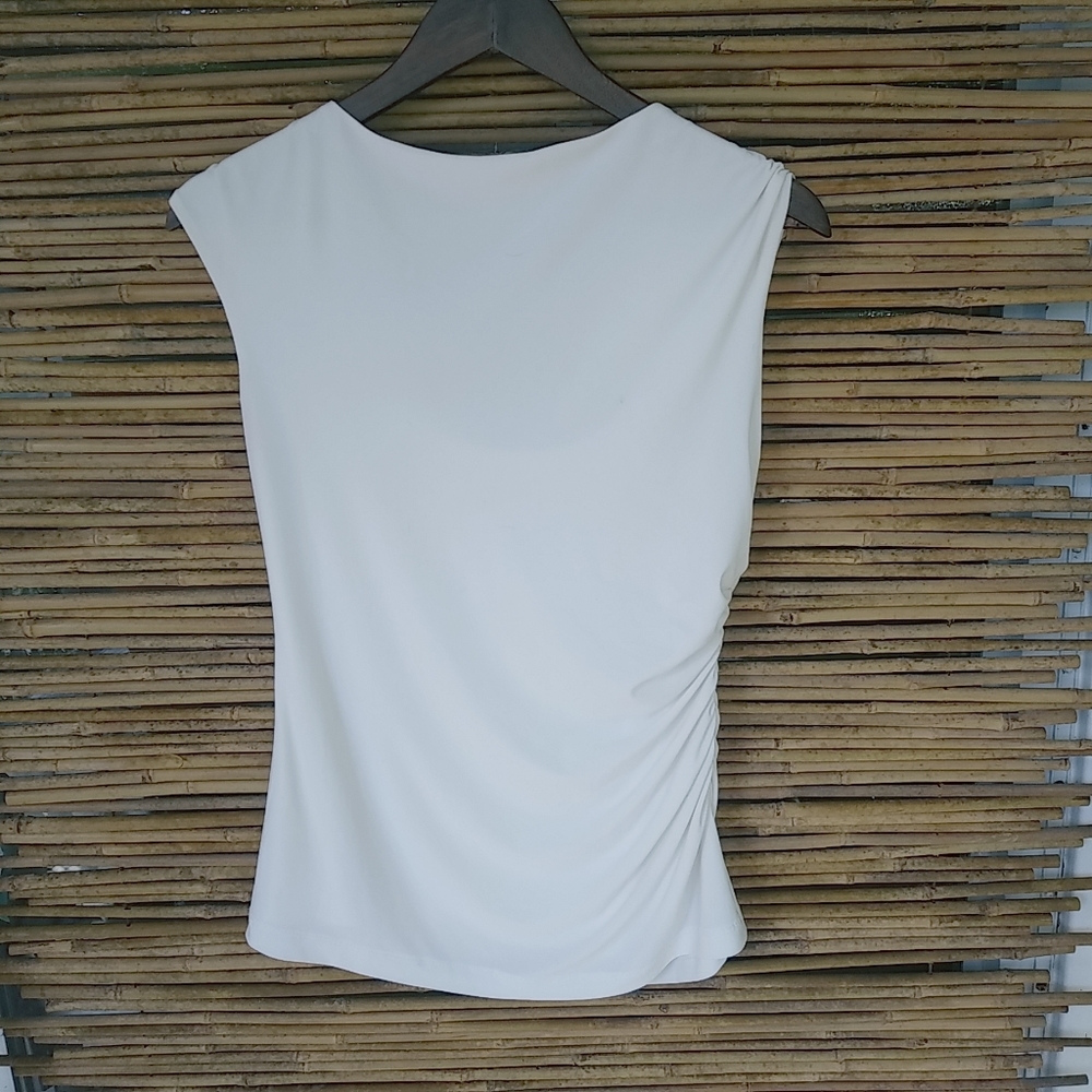 Travel Smith S White Stretch Top - Picture 2 of 8